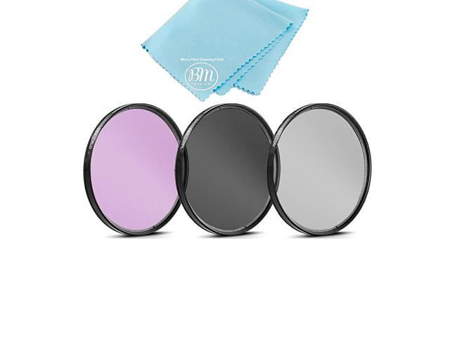 MultiCoated 3 Piece Filter Kit UVCPLFLD for Canon Rebel T5 T6 T6i T7i EOS 80D EOS 77D Cameras with Canon EFS 1855mm f3556 is II is STM Lens