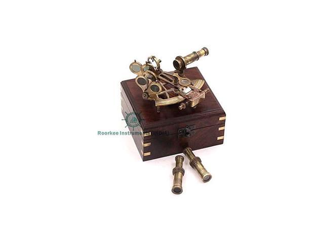 Sextant JScott London wHardwood BoxAstrolabeMariners Sextant