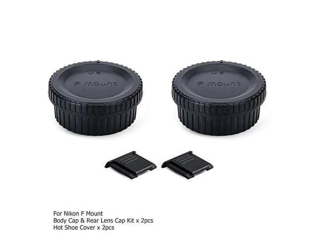 Pack F Mount Body Cap Cover Rear Lens Cap for Nikon D3500 D3400 D3300 D300 D5000 D5100 D500 D5300 D5500 D5600 D7000 D7100 D700 D7500 D850 D800 D810