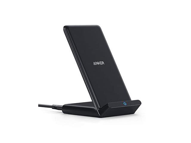 Wireless Charger PowerWave Stand QiCertified for iPhone SE 11 11 Pro 11 Pro Max XR Xs Max XS X 8 8 Plus 10W FastCharging Galaxy S20 S10 S9 S8 Note