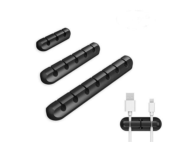 Clips Cord Management Organizer Adhesive Hooks Wire Cord Holder for Power Cords and Charging Accessory s Mouse PC Office and Home set