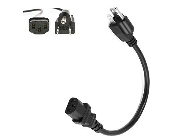 1 Feet Short AC Power Cord Cable for VIZIO TV with Life Time Warranty UL Listed