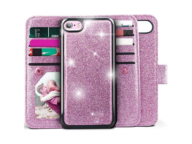 iPhone 6s Plus Case iPhone 6S Plus 6 Plus Wallet Case Detachable Magnetic Slim Case with Car Mount Holder 9 CardCash Slots PU Leather Cover for