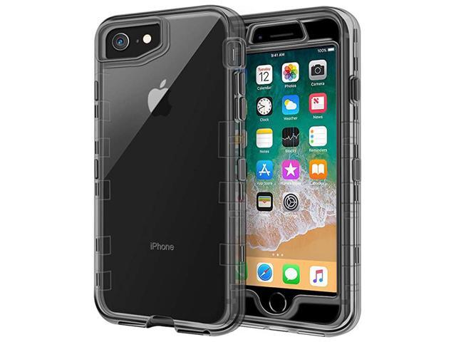 Case for iPhone SE 2020 iPhone 8 and iPhone 7 47 inch 3 in 1 Heavy Duty Defender Shockproof FullBody Clear Protective Case Hard Plastic Shell Soft