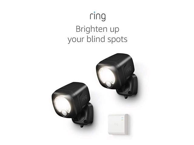 Smart Lighting Spotlight BatteryPowered Outdoor MotionSensor Security Light Black Starter Kit 2pack