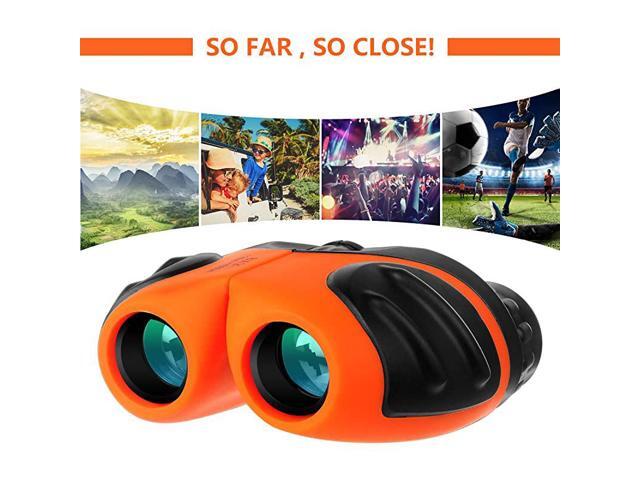 for Kids Outdoor Toys for 48 Year Old Boys Compact Kids Gifts for Girl Age 59 Birthday Present for Kids 8x21 Orange