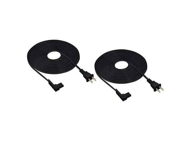 25ft 2Pack Power Cord Compatible with Sonos Play One Sonos Play1 and Sonos One SL Speaker Compatible with Sonos Play One Power Cable Cord Extra