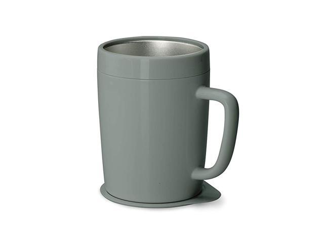 Insulated Coffee Mug with Lid Grey