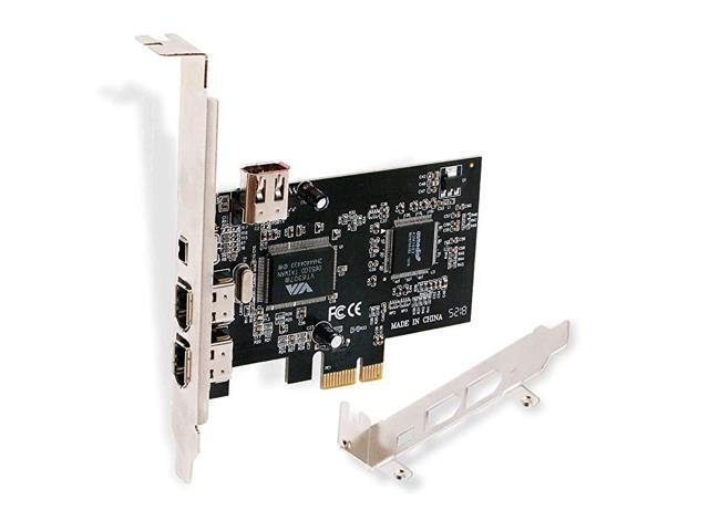 PCI FireWire Card for Windows 9820002003XPVista788110Server 3264bit Desktop PCsIEEE 1394A FireWire 4006Pin X3 Ports and 4Pin X1 PortInclude Low