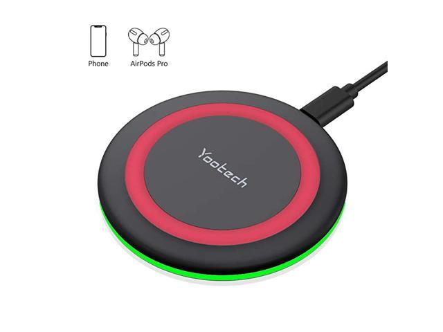 Wireless ChargerQiCertified 10W Max Fast Wireless Charging Pad Compatible with iPhone 1111 Pro11 Pro MaxXS MAXXRXSX8 Samsung Galaxy Note