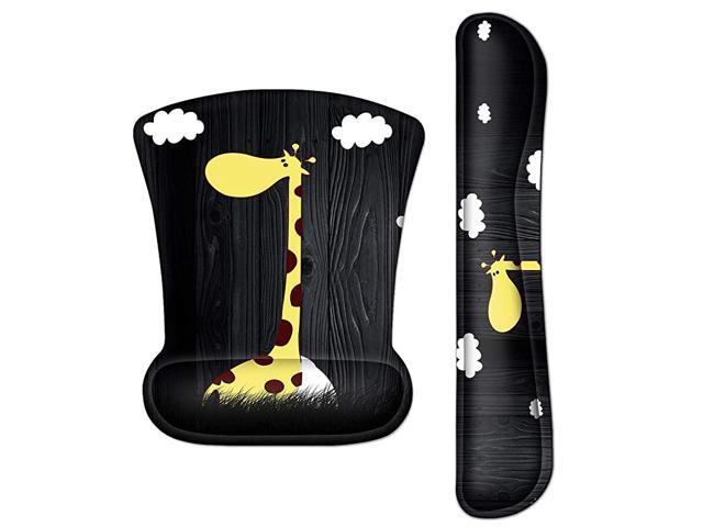 Mouse Pad and Wrist Rest for Computer Keyboard SetKeyboard Wrist Rest Pad and Ergonomic Mouse Pad with Wrist SupportNonSlip Pain Relief for Office