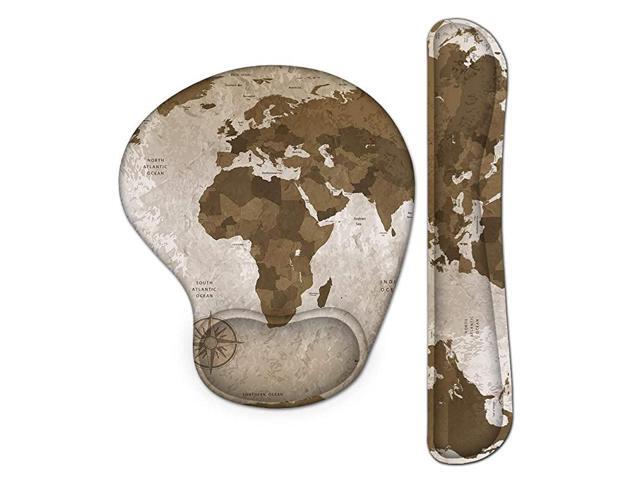 Keyboard Wrist Rest Pad and Mouse Wrist Rest Support Gaming Mouse Pad Ergonomic Gel Memory Foam Set for Computer Laptop Office Pain Relief