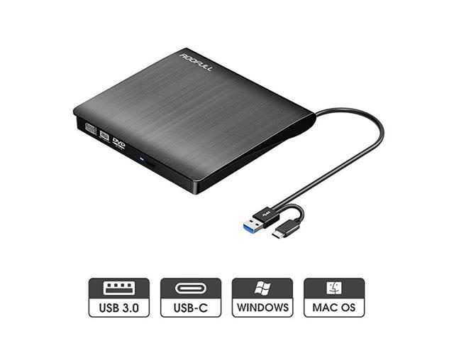 External CD DVD Drive USBC USB 30 Premium Portable CDDVD ROM +RW Optical Drive Reader Burner Writer Player for Windows 1087 Linux Mac Laptop