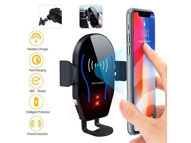Charger Car Mount VIEE Car Phone Mount with AutoClamping 10W75W Qi Fast Charging Air Vent Phone Holder Dashboard Compatible With iPhone X Xs Max Xr