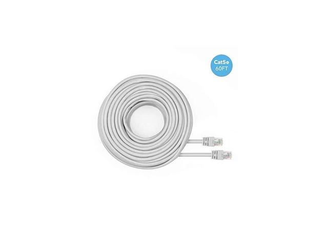 Cat5e Cable 60ft Ethernet Cable Internet High Speed Network Cable for POE Security Cameras Smart TV PS4 Xbox One Router Laptop Computer Home