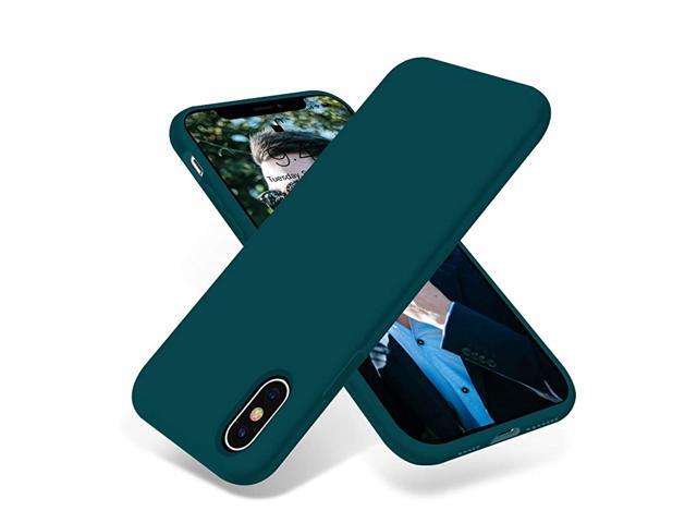 Liquid Silicone Gel Rubber Full Body Protection Shockproof Case for iPhone XsiPhone XAntiScratchFingerprint BasicCasesCompatible with iPhone