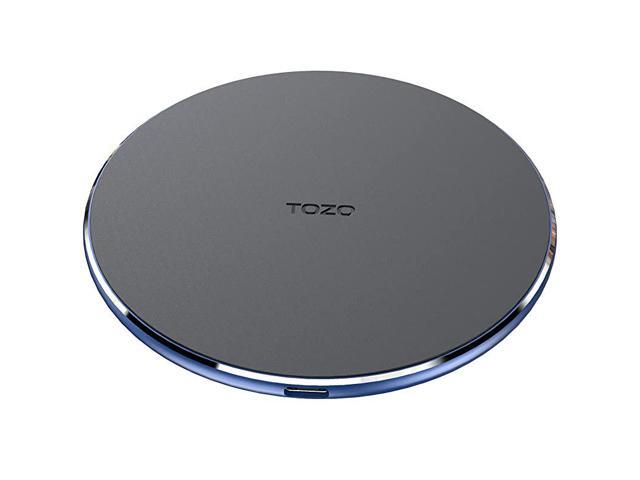 W1 Wireless Charger Thin Aviation Aluminum Computer Numerical Control Technology Fast Charging Pad Liquid Silicone Royal Blue NO AC Adapter