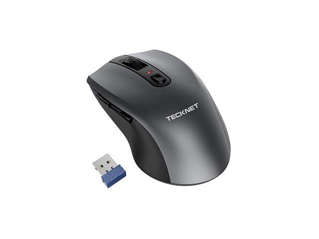 Wireless Mouse Ergonomic 24G Wireless Optical Mobile Mouse 4800 DPI with USB Nano Receiver for Laptop PC Chromebook MacBook Computer