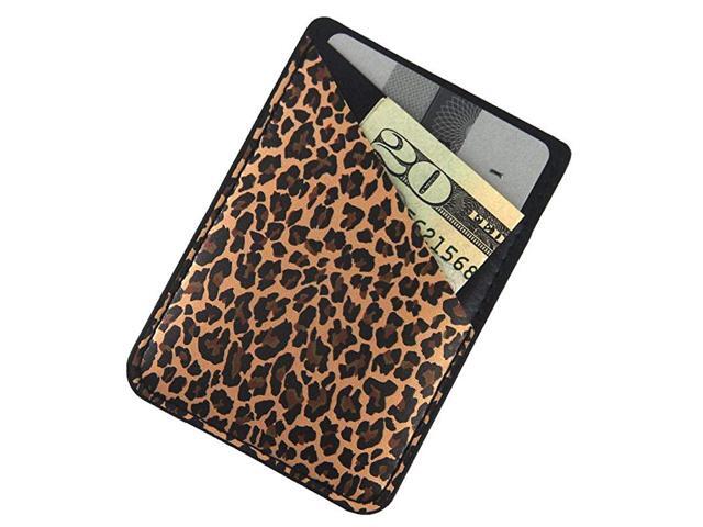 Phone Card Holder Ultra Thin PU Leather 3M Adhesive Stickon ID Credit Card Wallet Sticker Case Pouch Pocket for Back of iPhoneAndroid and