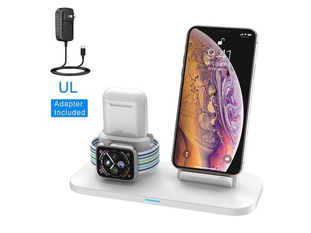 Charger 3 in 1 Charging Station for Apple Watch and iPhone Airpods Charging Stand Compatible for Apple iPhone XXSXRXs Max88 Plus Apple Watch Series