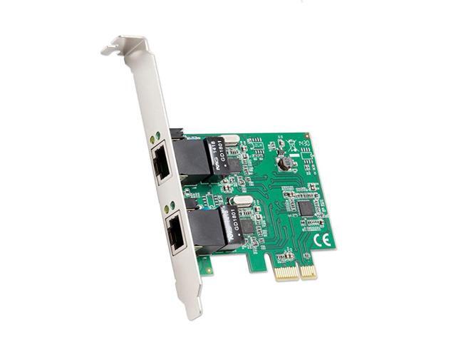 Dual Port Gigabit Ethernet PCI Express 21 PCIE x1 Network Adapter Card NIC 101001000 Mbps Card with Realtek RTL8111 Chipset 2 Port SDPEX24041