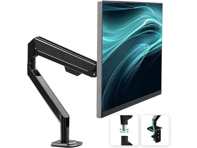 Single Monitor Desk Mount Height Adjustable Single Monitor Stand Fits for Computer Screen 27 32 34 inches Hold up to 198 lbs Black