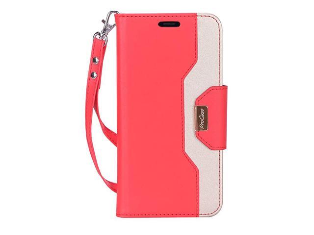 Wallet Case for iPhone Xs Max Folio Flip Case with Kickstand Card Holder Folding Stand Protective Cover for Apple iPhone Xs Max 65 Inch 2018