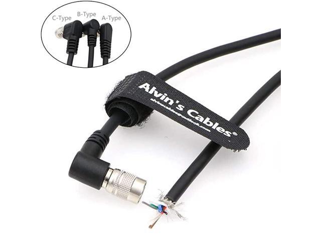 Trigger Strobe PWS Cable for TIS GigE Camera Hirose 6 Pin Female Right Angle to Open End Cable for Basler 1M