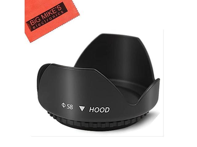 Digital Tulip Flower Lens Hood for Canon Rebel T5 T6 T6i T7i EOS 80D EOS 77D Cameras with Canon EFS 1855mm f3556 is II is STM Lens