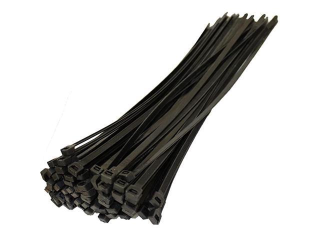 Black Zip Ties 8 Inch Long 40 Lbs Tensile Strength 1000 PcsPack UV Resistant Nylon Multipurpose SelfLocking Cable Management Wire Wraps