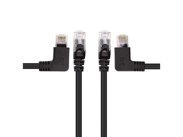 ComboPack 90 Degree Cat 6 Cat6 Right Angle Ethernet Left Angle + Right Angle Cat6 3 Feet