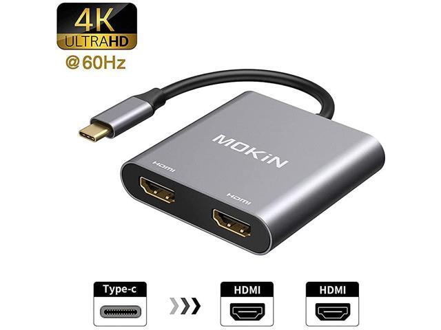 C to Dual HDMI AdapterC to HDMI Adapter Type Thunderbolt 3 HDMI Dual Monitor Adapter for MacBookMacBook Pro 202020192018MacBook Air 2018 Surface