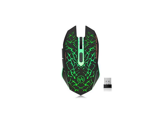 C12 Rechargeable Wireless Gaming Mouse Mice Silent Click Cordless Mouse 7 Smart Buttons PC Gaming Mouse Mice Advanced Technology with 24GHZ Up to