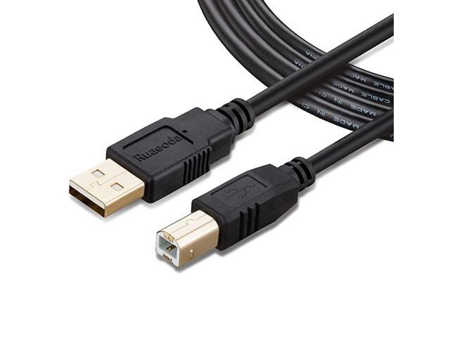 Printer Cable 20 Feet USB Long Printer Cable Cord USB 20 Cable Type A Male to B Male Printer Scanner Cable Compatible with HP
