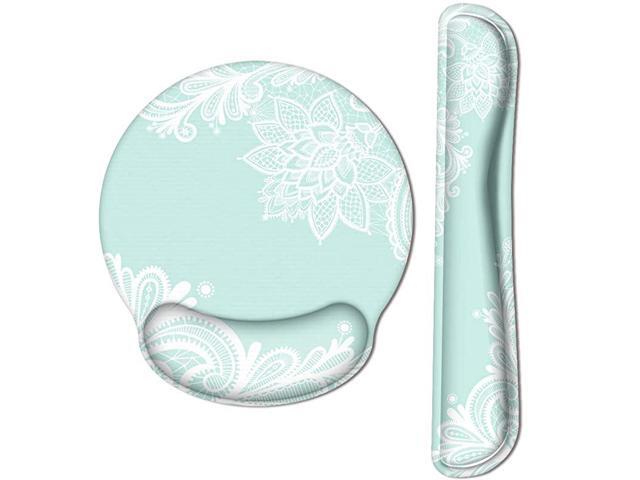 Keyboard Wrist Rest and Ergonomic Mouse Pad Wrist Support Set with NonSlip Backing Memory FormFilled EasyTyping and Pain Relief for Gaming Office