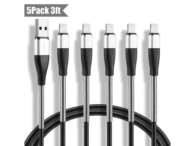 Lightning Cable 3ft 2 pack iPhone Charger Cable 3 Foot 3 Feet iPhone USB Charging Cord with Spring Protection for iPhone 12 1111Pro11MaxXXSXRXS