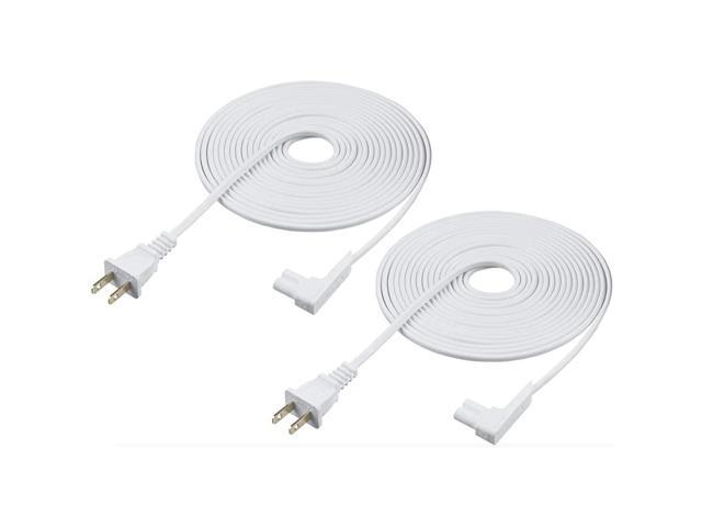 16ft 2Pack Power Cord Compatible with Sonos Play One Sonos Play1 and Sonos One SL Speaker Compatible with Sonos Play One Power Cable Cord Extra