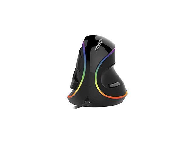 Vertical Ergonomic Mouse Wired with Chroma RGB color LED 5 Adjustable DPI settings for Gaming 8001200160024004000 Scroll Endurance Removable Palm