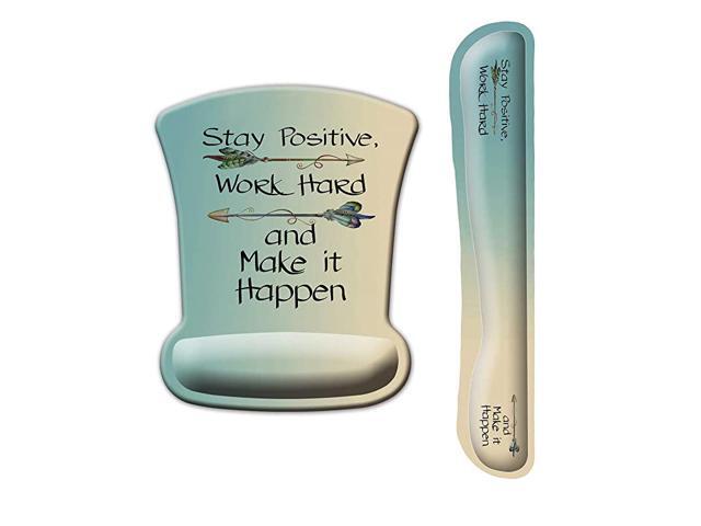 Keyboard Wrist Rest Pad and Mouse Wrist Rest Support Comfort Wrist Rest Pad with NonSlip Rubber Base Memory Foam Support for Working Gaming Fatigue