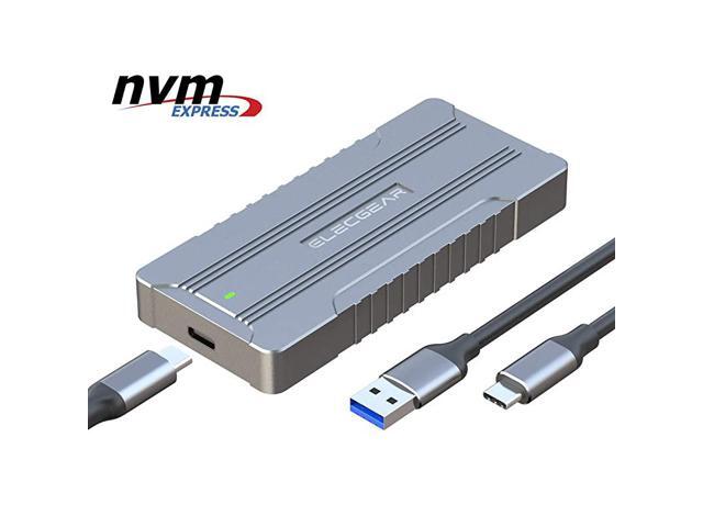 NVMe USB 31 Enclosure PCIe M2 SSD External Case NVC01 Aluminum Cooling Adapter 2280 2242 PCIe M2 Memory Card Reader NVMe Hard Drive Converter Caddy