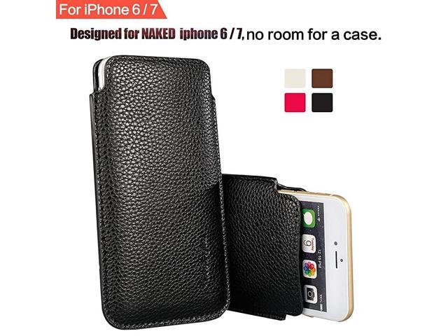 iPhone SE 2020 iPhone 6 iPhone 6S iPhone 7 iPhone 8 47 Phone Sleeve Elastic Pull Strap PU Leather Protective Sleeve Pouch Cover Case Professional