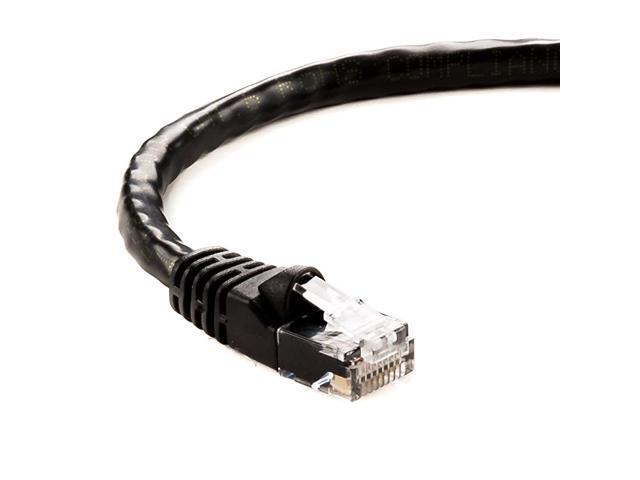 Ethernet Cable CAT6 Cable UTP Booted 15 FT Black Professional Series 10GigabitSec NetworkHigh Speed Internet Cable 550MHZ
