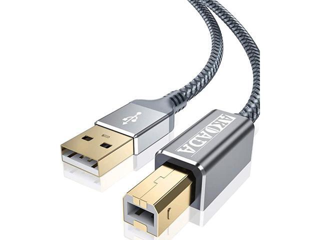 USB 20 Printer Cable 66ft USB Type A Male to B Male Printer Scanner Cord High Speed Compatible with HP Canon Dell Epson Lexmark Xerox Samsung and More