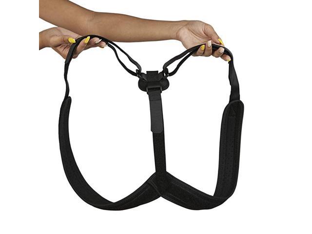 BACKPOSBLK Designed for Lower Back Pain Relief and Posture Training Black