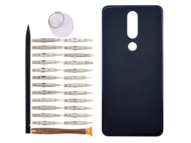 Battery Door Cell Phone Backs Replacement for Nokia 51 Plus TA1120 TA1105 TA1102 Blue