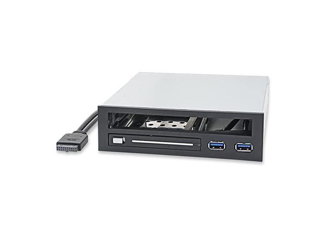 525 Bay Adapter for Slim Optical Drive 25 Trayless Rack for Hard Drives HDD SSD USB Hub SYMRA55005
