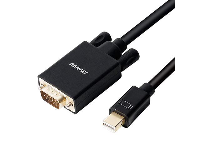 Mini DisplayPort to VGA Cable Mini DisplayPort to VGA 6 Feet Cable Thunderbolt 2 Compatible with MacBook AirPro Surface ProDock Monitor Projector