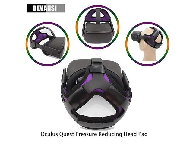 Head Strap Pad Headband Gravity Pressure Reducing Head Pad Cushion for Oculus QuestOculus Quest 2 Headset Accessories with Comfortable PU Leather