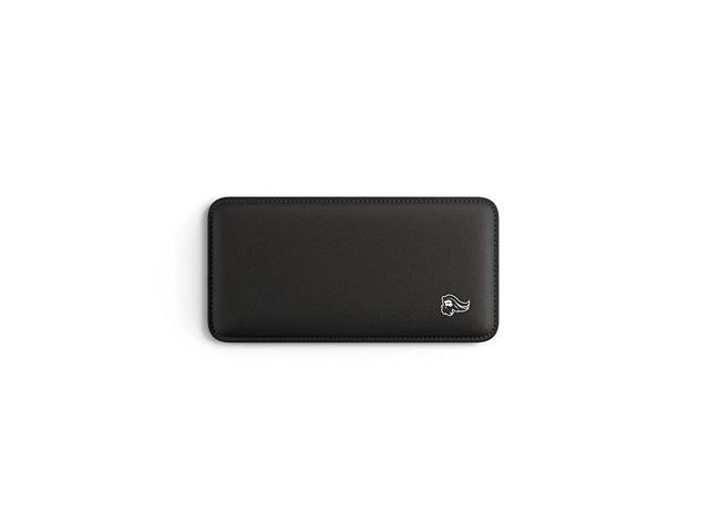 Gaming Mouse Wrist PadRest Black Stitched Edges Ergonomic Foam Interior 8x4 inches07in17mm Thick GWM