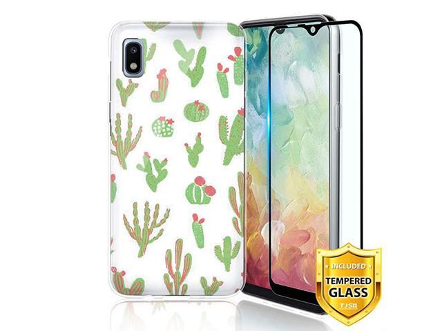 Phone Case Compatible with Samsung Galaxy A10E 58 Not Fit Galaxy A10M10 with Full Coverage Tempered Glass Screen Protector TPU Matte Color Design